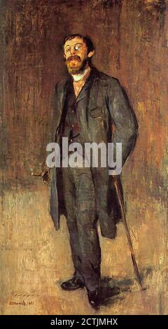 Munch Edvard - le peintre Karl Jensen-Hjell - Ecole norvégienne - 19e siècle Banque D'Images