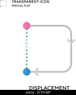 Icône de vecteur de déplacement. Illustration de style plat. Vecteur EPS 10. Illustration de Vecteur