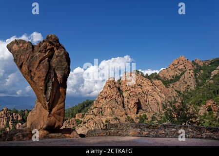 France, Corse-du-Sud, Piana, Calanques de Piana en été Banque D'Images