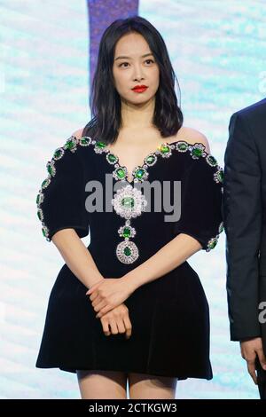 La chanteuse, danseuse, actrice, mannequin, présentateur de télévision et auteur chinois Song Qian, connu professionnellement sous le nom de Victoria ou de Victoria Song, assiste à l'annu Banque D'Images