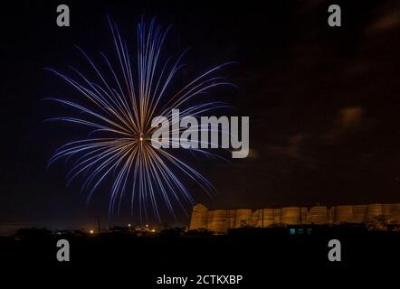 Photographie de paysage de nuit avec étoiles et lumière de lune du Pakistan Banque D'Images