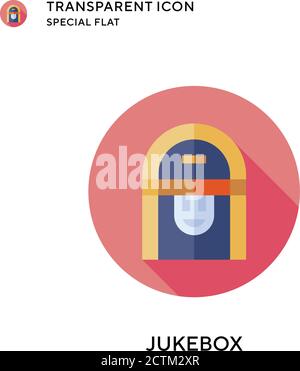 Icône de vecteur Jukebox. Illustration de style plat. Vecteur EPS 10. Illustration de Vecteur