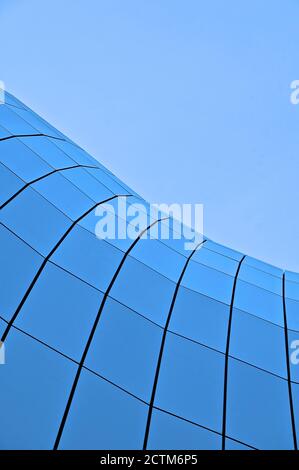 Vue rapprochée du célèbre toit du Sage À Gateshead qui est un lieu historique pour les concerts live et événements musicaux Banque D'Images