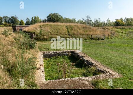 Reigate fort, un point de repère historique dans les North Downs, dans l'AONB de Surrey Hills, au Royaume-Uni Banque D'Images