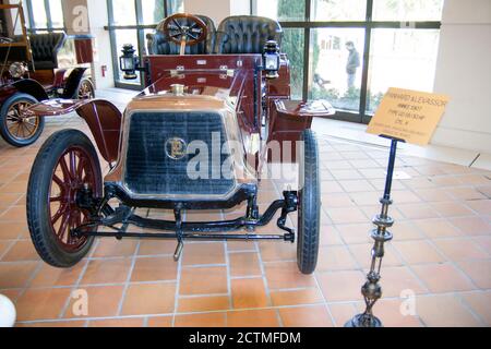 Monaco Prince Rainier III Musée des automobiles 1907 Panhard & Levassor Type U2-1830HP voiture à temporisation. Banque D'Images