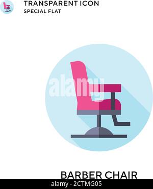 Icône vecteur de chaise de coiffure. Illustration de style plat. Vecteur EPS 10. Illustration de Vecteur