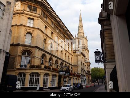 Grand Hotel et Christ Croch, Broad Street, Bristol. Banque D'Images