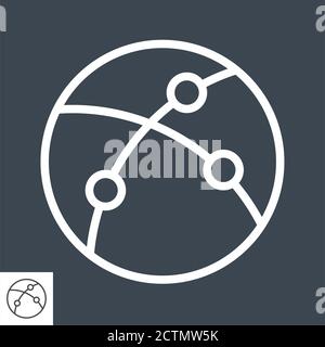 Icône Internet Thin Line Vector Illustration de Vecteur