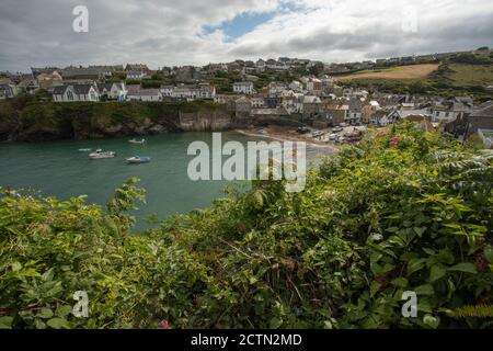 Port Isaac, Cornwall, Angleterre, août Banque D'Images