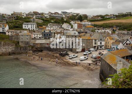 Port Isaac, Cornwall, Angleterre, août Banque D'Images