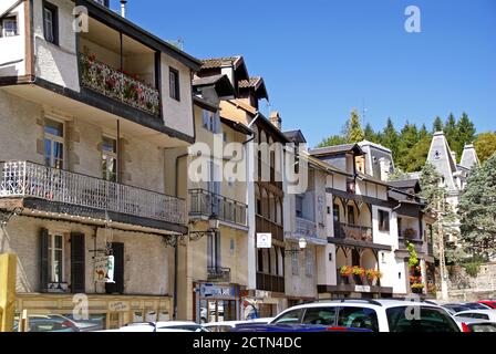 La ville de Tulle dans le sud du Limousin: Appartements près du centre. Banque D'Images