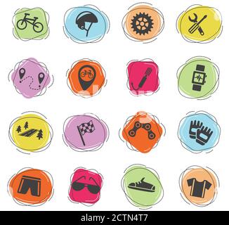 Location icon set Illustration de Vecteur