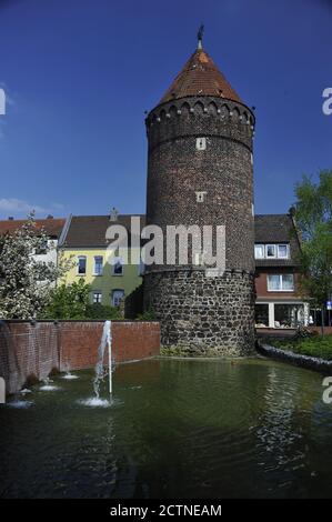 Haltern, Stadtturn Siebenteufelsturm von 1502 Banque D'Images