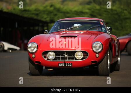 Une Ferrari 250 SWB rouge. Banque D'Images