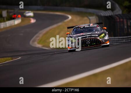 06 Assenheimer Patrick (ger), Baumann Dominik (aut), Muller Dirk (Ier), Engel Maro (Ier), Mercedes-AMG Team HRT AutoArenA, Mercedes-AMG GT3, action pendant les 2020 24 heures de Nurburgring, sur le N.rburgring Nordschleife, du 24 au 27 septembre 2020 à Nurburg, DPPI Joao, Allemagne photo: LM/DPPI/Joao Filipe/Alamy Live News Banque D'Images