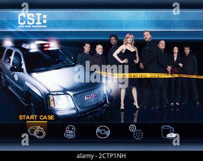 CSI - crime Scene Investigation - Sony PlayStation 2 PS2 - usage éditorial seulement Banque D'Images