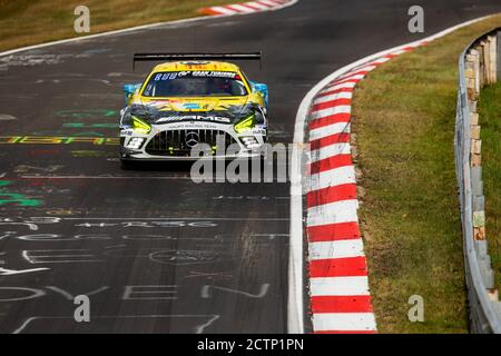 02 Haupt Hubert (ger), Buurman Yelmer (nld), Bastian Nico (ger), Piana Gabriele (ita), Mercedes-AMG Team HRT, Mercedes-AMG GT3, action pendant les 2020 24 heures de Nurburgring, sur le N.rburgring Nordschleife, du 24 au 27 septembre 2020 à Nurburg, Allemagne, Jiao/DPAO/DPIP/DFILIP en direct Banque D'Images