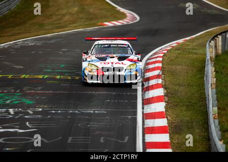 101 Krognes Christian (NOR), Pittard David (gbr), Jensen Mikkel (dnk), Pepper Jordan (zaf), Walkenhorst Motorsport, BMW M6 GT3, action pendant les 2020 24 heures de Nurburgring, sur le N.rburgring Nordschleamy, du 24 au 27 septembre 2020 à Nurburg, Allemagne - photo Joao/DPIP/DFILIP/DPIT Banque D'Images