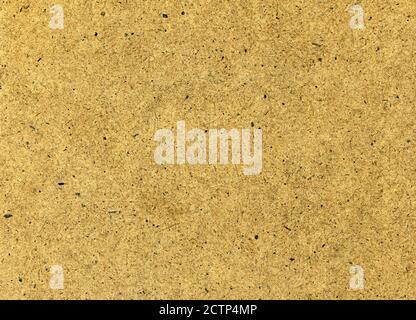 Fond de texture vierge en carton pressé brun. Gros plan Banque D'Images