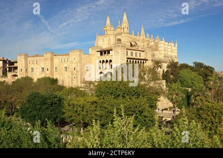 Catedral de Mallorca ,siglo. XIII un siglo.XX .Palma Mallorca..Islas Baleares. L'Espagne. Banque D'Images