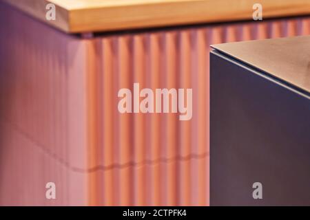 Détail du compteur. Gails Bakery Ealing, Londres, Royaume-Uni. Architecte: Holland Harvey Architects, 2018. Banque D'Images