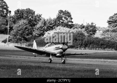 Le Supermarine Seafire était une version navale du Supermarine Spitfire, adaptée à l'exploitation à partir de porte-avions. Banque D'Images