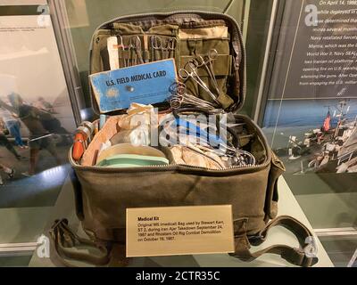 Pi. Pierce,FL/USA-9/17/20: Un kit médical utilisé par les phoques de la Marine des États-Unis au combat.