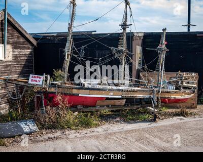 SS Sweet Charity modèle navire utilisé pour la collecte de fonds, Hastings UK Banque D'Images