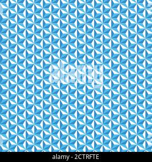 3D Asa no ha pattern aka Hemp seed Blue gradient pattern vector, Asanoha Japanese pattern, sacrée geometry Illustration de Vecteur