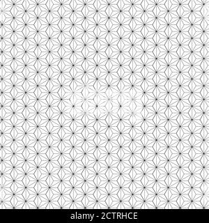 ASA no ha pattern aka Hemp Seed pattern vector, Asanoha Japanese pattern, sacré geometry Illustration de Vecteur