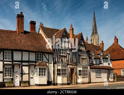 Rue à Henley-in-Arden. Banque D'Images