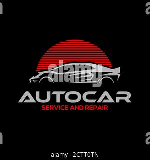 Illustration vectorielle du logo et des badges de voiture auto, la meilleure pour la marque de logo de votre entreprise automobile Illustration de Vecteur