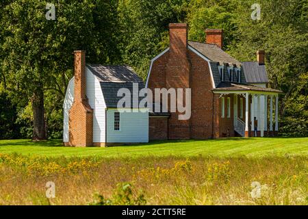 Charles County, MD, Etats-Unis 09/19/2020: SITE historique national DES ETATS-UNIS à l'emplacement de la ferme de l'époque coloniale (Haberdeventure) de Thomas Stone, un de t Banque D'Images