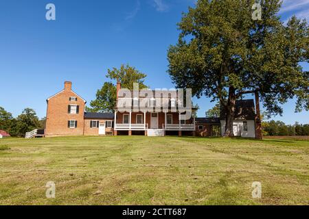 Charles County, MD, Etats-Unis 09/19/2020: SITE historique national DES ETATS-UNIS à l'emplacement de la ferme de l'époque coloniale (Haberdeventure) de Thomas Stone, un de t Banque D'Images