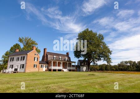 Charles County, MD, Etats-Unis 09/19/2020: SITE historique national DES ETATS-UNIS à l'emplacement de la ferme de l'époque coloniale (Haberdeventure) de Thomas Stone, un de t Banque D'Images