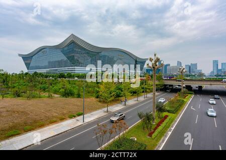 Plus grand bâtiment du monde à Chengdu, en Chine Banque D'Images