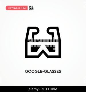 Icône de vecteur Google-lunettes. . Illustration moderne et simple à vecteur plat pour site Web ou application mobile Illustration de Vecteur