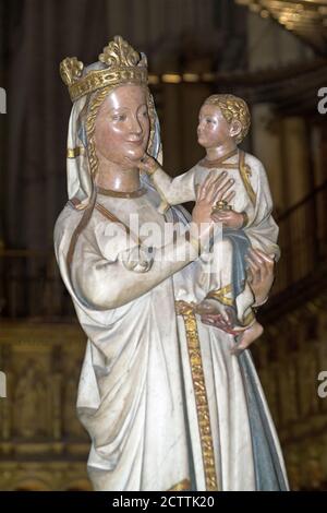 Tolède, España, Hiszpania, Espagne, espagnole; Cathédrale primate de Sainte Marie; la catedral de Santa María; Katedra Marii Panny 托莱多主教座堂 Virgen Blanca Banque D'Images