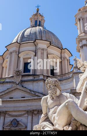 ROME, ITALIE - 2014 AOÛT 18. Piazza Navona, Rome en Italie. Banque D'Images