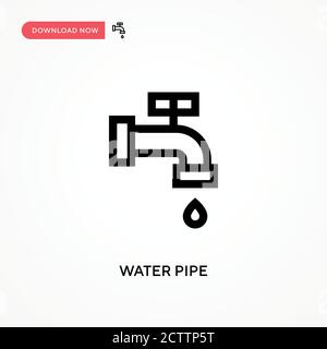 Icône de vecteur de tuyau d'eau. . Illustration moderne et simple à vecteur plat pour site Web ou application mobile Illustration de Vecteur