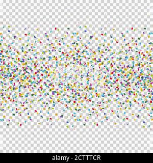 fond confettis coloré sans couture pour une fête ou un festival avec transparence dans le fichier vectoriel Illustration de Vecteur