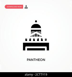 Icône de vecteur Panthéon. . Illustration moderne et simple à vecteur plat pour site Web ou application mobile Illustration de Vecteur