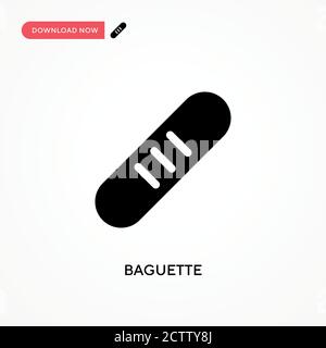 Icône de vecteur de baguette. . Illustration moderne et simple à vecteur plat pour site Web ou application mobile Illustration de Vecteur