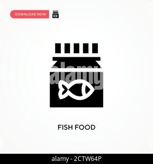 Icône de vecteur de nourriture de poisson. . Illustration moderne et simple à vecteur plat pour site Web ou application mobile Illustration de Vecteur