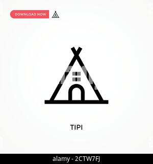 Icône de vecteur TIPI. . Illustration moderne et simple à vecteur plat pour site Web ou application mobile Illustration de Vecteur