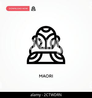 Icône de vecteur maori. . Illustration moderne et simple à vecteur plat pour site Web ou application mobile Illustration de Vecteur