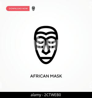 Icône de vecteur de masque africain. . Illustration moderne et simple à vecteur plat pour site Web ou application mobile Illustration de Vecteur