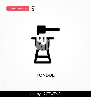 Icône de vecteur de fondue. . Illustration moderne et simple à vecteur plat pour site Web ou application mobile Illustration de Vecteur