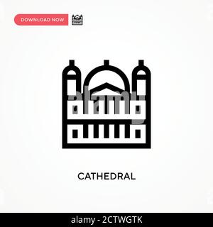 Icône vecteur cathédrale. . Illustration moderne et simple à vecteur plat pour site Web ou application mobile Illustration de Vecteur