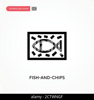 Icône vecteur Fish-and-chips. . Illustration moderne et simple à vecteur plat pour site Web ou application mobile Illustration de Vecteur